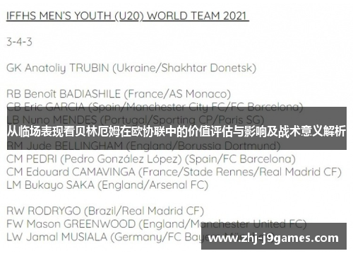 从临场表现看贝林厄姆在欧协联中的价值评估与影响及战术意义解析 从临场表现看贝林厄姆在欧协联中的价值评估与影响及战术意义解析